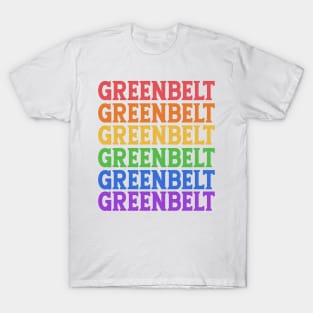 GREENBELT RAINBOW TEXT T-Shirt